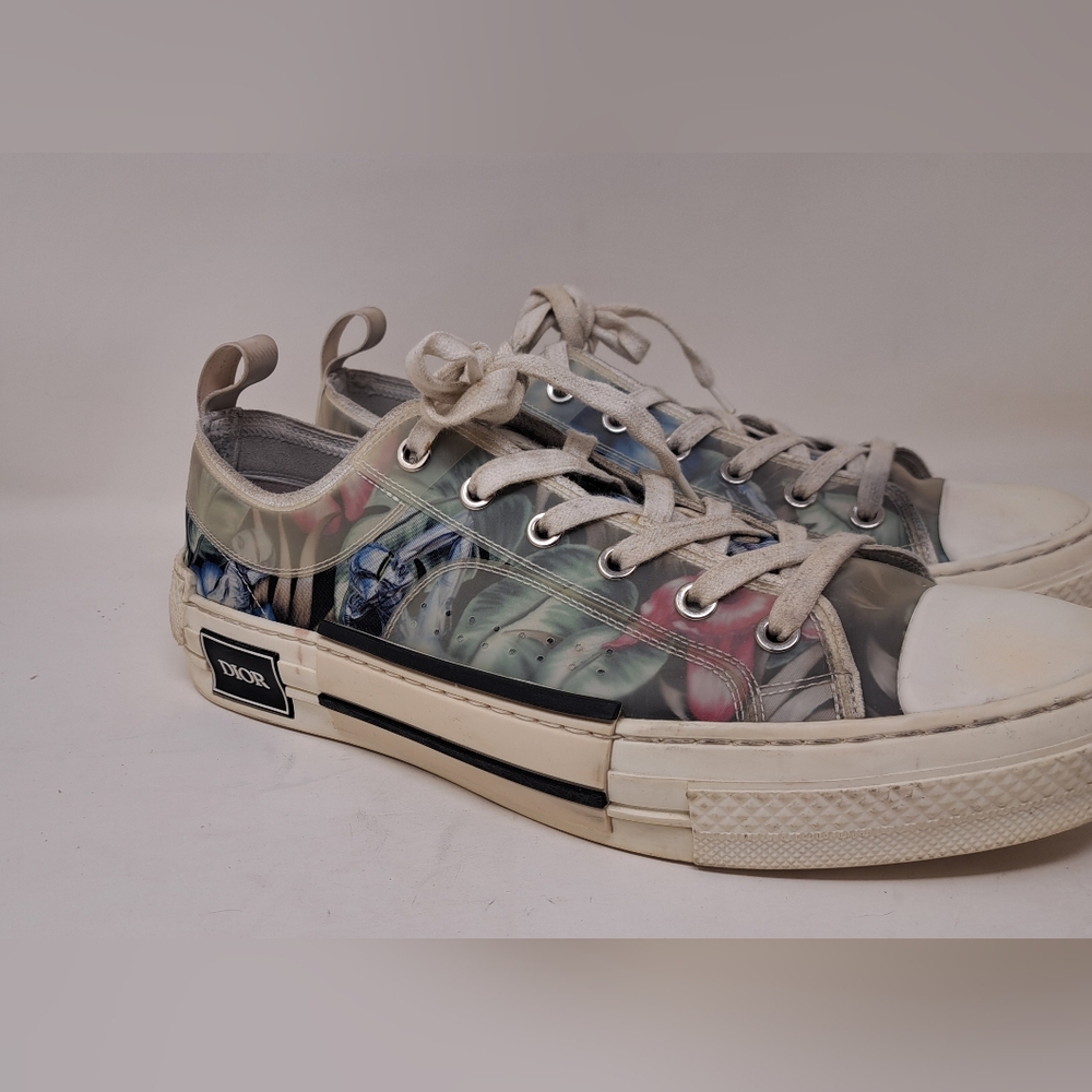 Dior x Sorayama Men's B23 Robot Floral Sneaker Shoes Lace Ups Size 8 US 41 EU - Picture 4 of 16